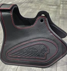 INDIAN SUPER CHIEF,  Bobber engine heat shields RED stitching 22+ AJBaggers