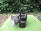 VINTAGE BRITISH RAILWAYS BR (M) CARBIDE LINESMAN LAMP : BELLE VUE STATION