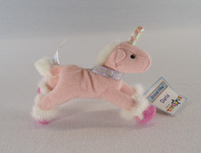 2001 McDonalds Toys "R" Us Toy Animal Alley Plush 4.5" Darla The Pink Unicorn