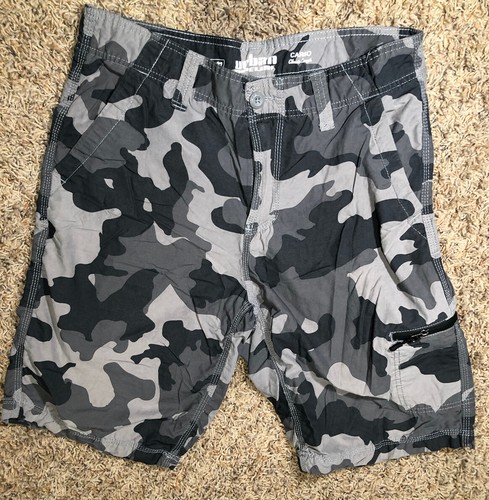 Urban Pipeline Gray Camo Cargo Shorts 