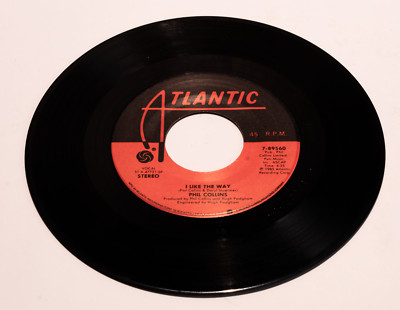 Phil Collins 1985 Sussudio / I Like The Way Vinyl 45 Record - Atlantic