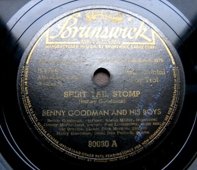 0090/ BENNY GOODMAN AND HIS BOYS-1928 !!!-Shirt tail stomp-SWING-78rpm Schellack