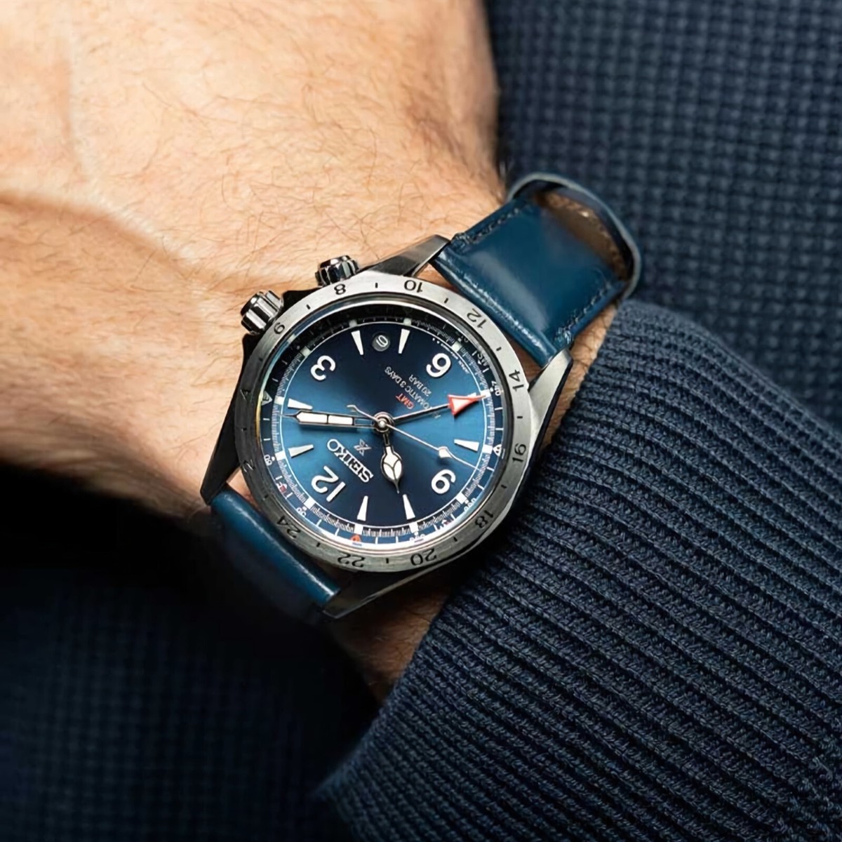 SEIKO Prospex Alpinist SPB377J1 Automatic GMT Blue Dial Date SEIKO Prospex Alpinist SPB377J1 Automatic GMT Blue Dial Date