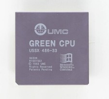 80486 Processor - UMC GREEN CPU U5SX 486-33 - RARE - TESTED