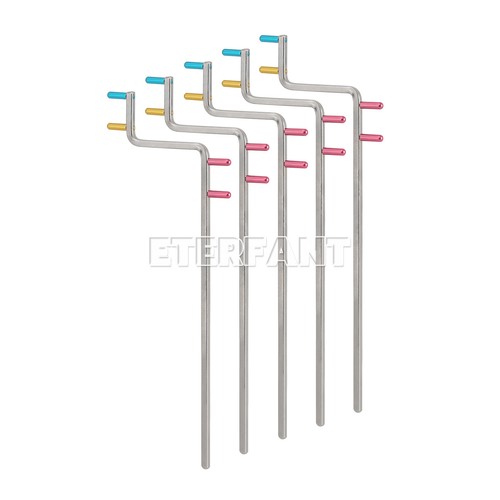 2x Brazo de puntería universal codificado por colores Rinn XCP-ORA estilo sistema de posicionamiento de rayos X - Imagen 11 de 16