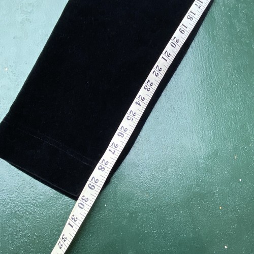 Versace Jeans Couture Vintage 90s Velvet Trousers Womens UK 8 Black Medusa Italy - Picture 6 of 18