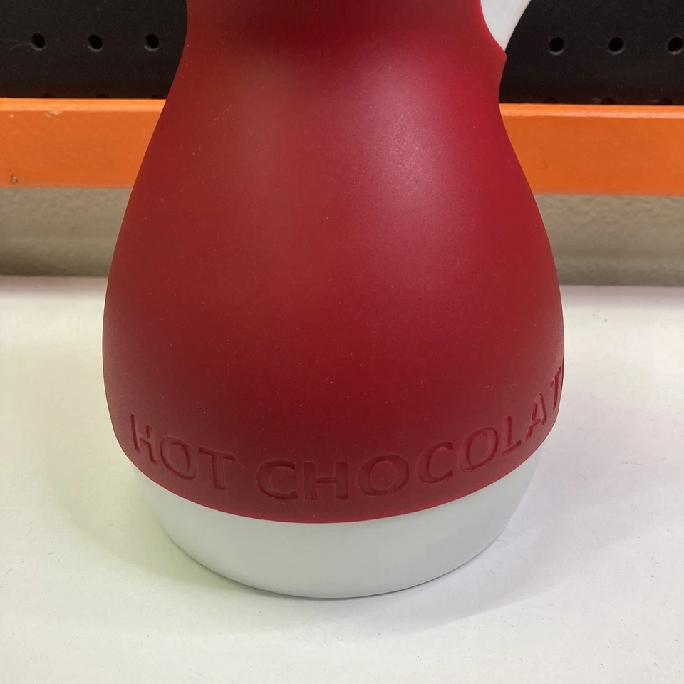 Mezclador electrónico de espuma para hacer chocolate caliente Chef'N jarra de cerámica agarre de silicona Foto 3 de 4