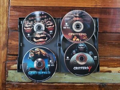 Critters Collection DVD 2010 4 Disc Set Campy Cult Horror Camp Rare 4 DVD Set