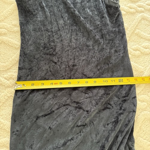 Michael Stars Black Bodycon Dress Womens Size M Stretch Night Out Slits Side $99 - Picture 13 of 14
