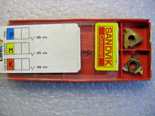 Pack of 2 Sandvik R166.0G-16VM01-002 1020 Grade Carbide Threading Inserts