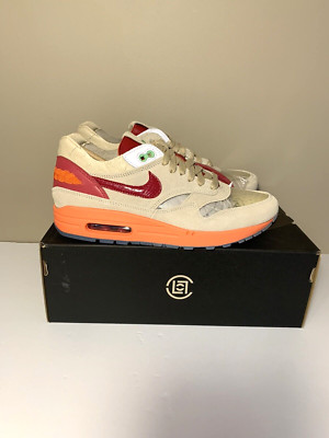 NIKE Air Max 1 Clot Men's 8.5 DD1870-100 Kiss Of Death Running Sneaker RED