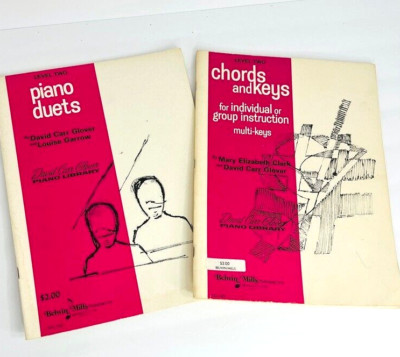 Vintage 1970 Piano Duets Chords And Keys Level Two David Glover Mary Clark