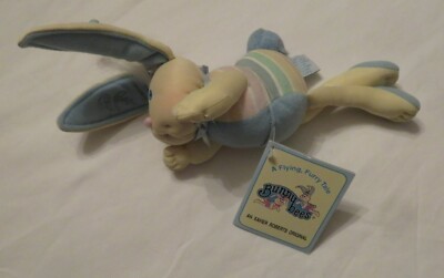 Xavier Roberts Soft CABBAGE PATCH BUNNYBEE blau mit Regenbogenmuster