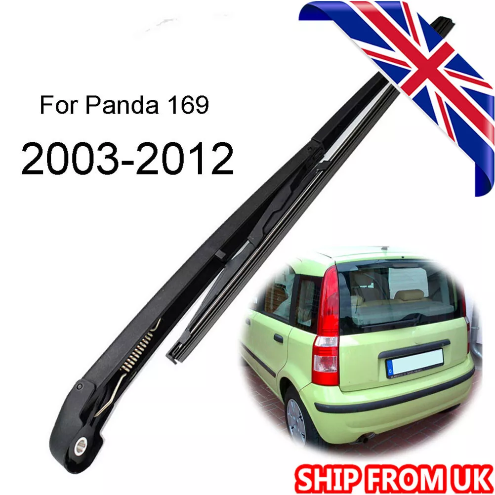 For Fiat Panda 169 Hatchback Box 2003-2012 Rear Windscreen Wiper Blade &  Arm Set