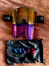 NEW Giro Ella Black Cheetah Ski Goggles 2 Len...