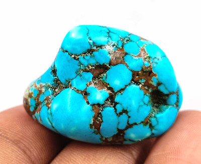 Natural Turquoise Crystal Rough Gemstone - 1235.50 Ct Uncut Blue Turquoise Loose Gem For Jewelry Making
