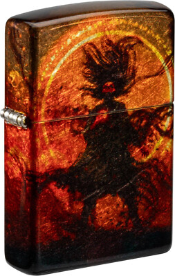 ZIPPO Original Feuerzeug Regular / Fusion 540 Wizard of Evil Spirits / Etui