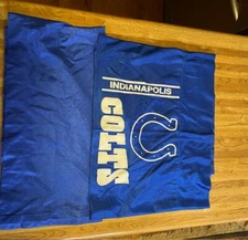 INDIANAPOLIS COLTS 2 PILLOW CASES, 1 CURTAIN & VALANCE PANEL & THROW PILLOW NEW