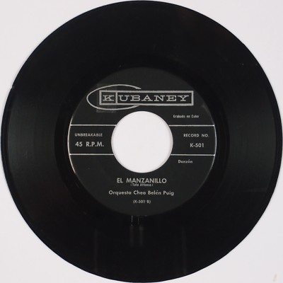 ORQUESTA CHEO BELEN PUIG: El Manzanillo KUBANEY Cuba Danzon Latin 45 Hear
