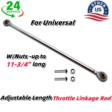 Throttle Linkage Kit W/Nuts -up to 11-3/4" long For Universal Adjustable Length