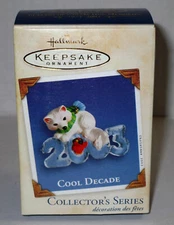 Hallmark Keepsake Ornament 2003 COOL DECADE White Fox Ice Cardinal 4th in Series