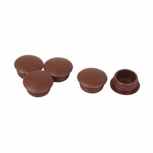 screw plastic furniture 12mm 5pcs dia hole cap brown plug insert tube opens