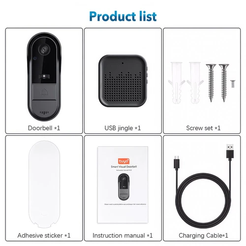 Timbre de video inalámbrico inteligente Wifi teléfono anillo de puerta intercomunicador cámara de seguridad timbre - Imagen 11 de 11