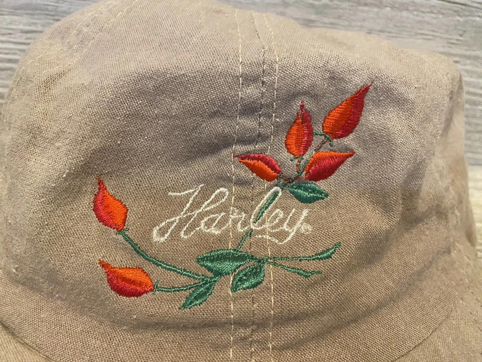 Harley Davidson Women's Hat Roses Red Black Cap Embroidered Logo Motorcycles - Image 2 of 4