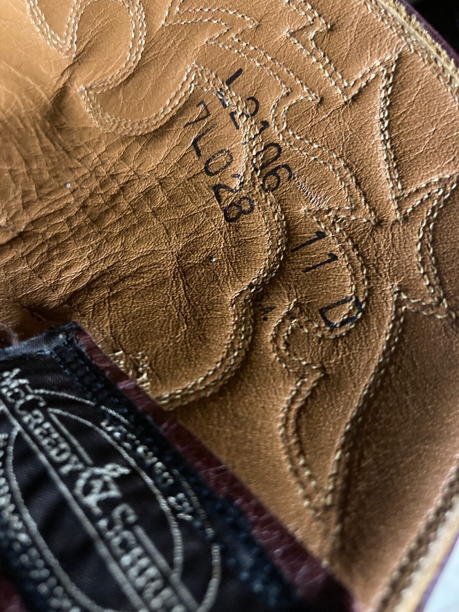 LUCCHESE WINE OSTRICH BOOTS RARE CUSTOM SPECIAL EDITION  display picture 2