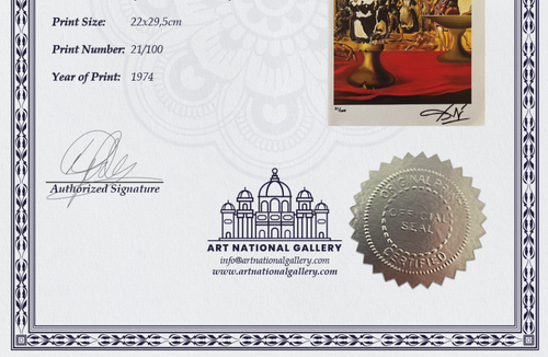 Salvado Dalí Hand Signed Original Litho Print Certificate !$3500 Appraisal=/! - Picture 8 of 12