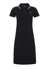 * SALE * Ladies Merc London Retro Mod Cotton Pique Polo Dress Kara Black SIZE L