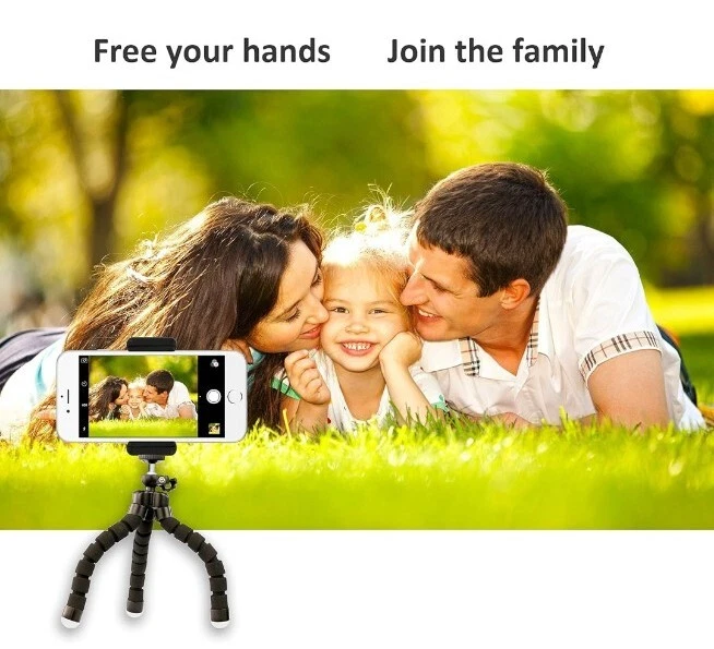 Phone Tripod, Portable and Adjustable Camera Stand Holder with Wireless Remote - Image 3 of 4