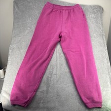 Women's Vintage Catalina Woman Pink Blank Sweatpants Bottoms Size Large