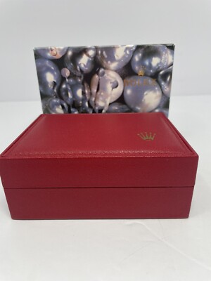 ROLEX レッド（赤）ボックス 14.00.08 美品 Genuine Rolex Red Watch Box Case w Outer Box 14.00.01 Authentic