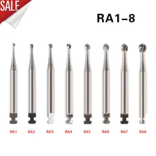 Dental Round Tungsten Steel Carbide Burs RA Latch for Low Speed Handpiece DL