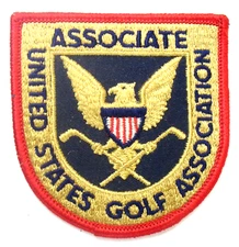 vintage U.S. GOLF ASSOCIATION 3" shirt jacket patch embroidered unused mint