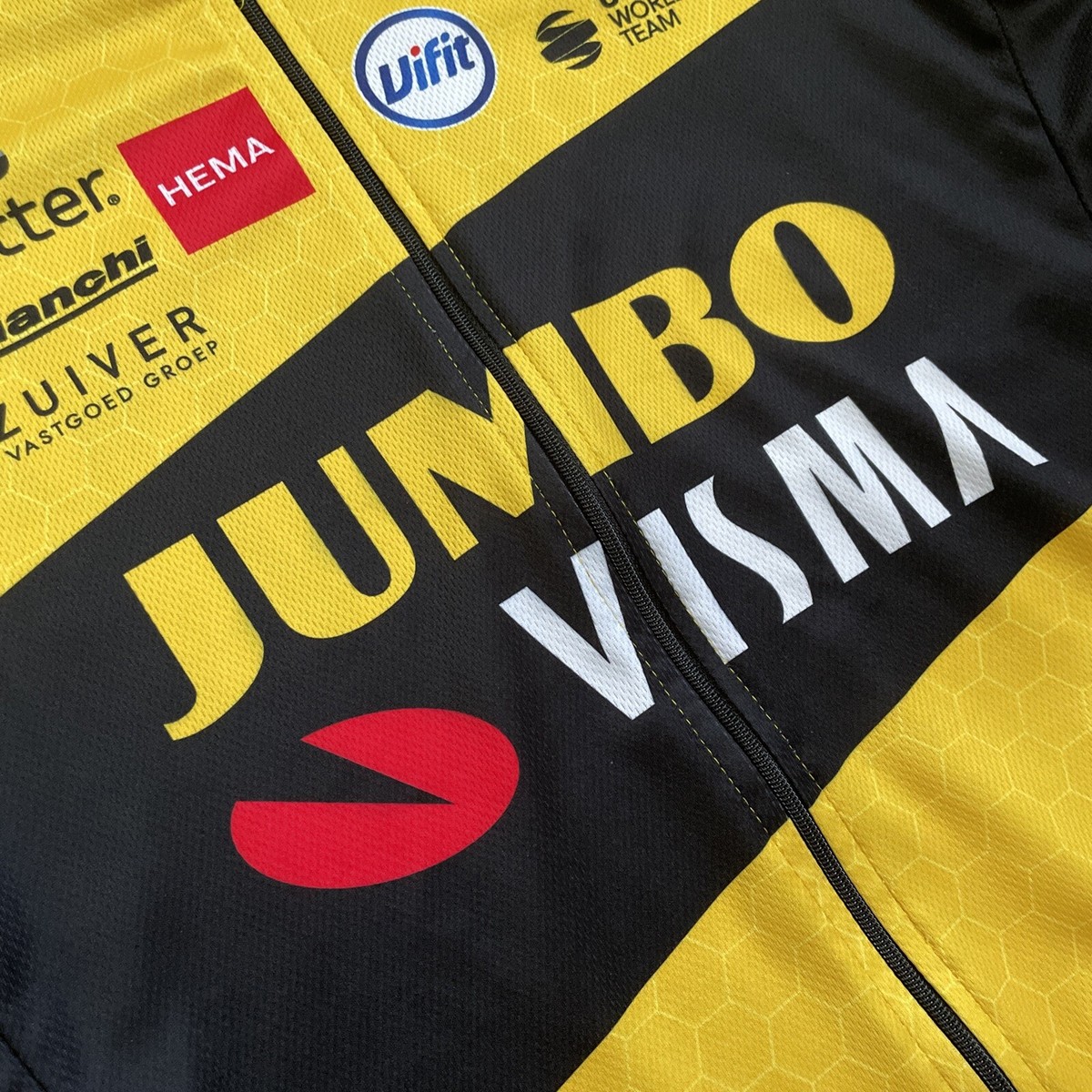 AGU Team Jumbo Visma 2021 Cycling Jersey Authentic Replica