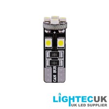 T10 8 SMD CANBUS ERROR FREE LED XENON HID PURE WHITE W5W 501 SIDE LIGHT BULBS UK