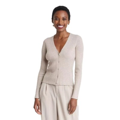 トップス louren / Vneck knit compact cardigan WEB限定】Vneck knit compact cardigan(FREE DARK GREY): Louren