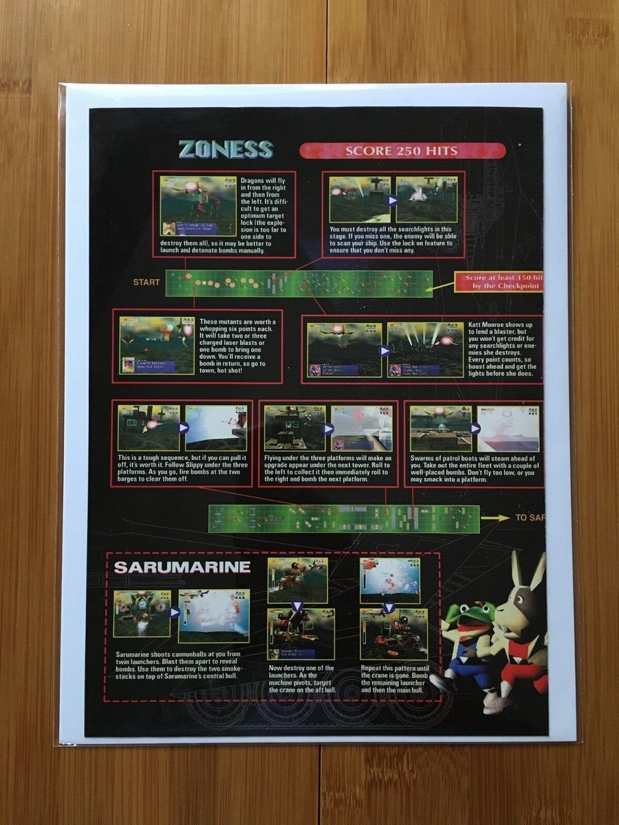 1997 Banjo-Kazooie / Star Fox 64 N64 Nintendo Power Poster