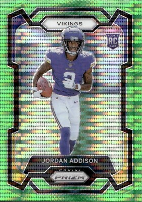 Jordan Addison - 2023 Panini Prizm - Rookie - Neon Pulsar Prizm #368