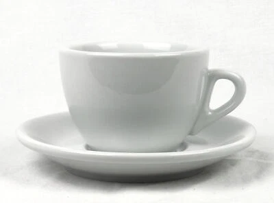 6 x dickwandige Cappuccinotasse | »Bar Italia« | weiss | Nuova Point (145 ml)