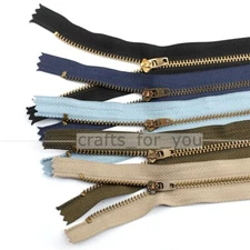 NO.4 CLOSED END METAL ZIPPER 10CM -18CM SEWING CRAFTS ZIP FOR PANTS/BAG/DRESS