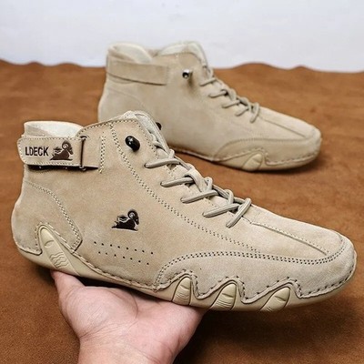 Men's Waterproof Winter Motorcycle Boots   High Top Casual Outdoor Sneakers
