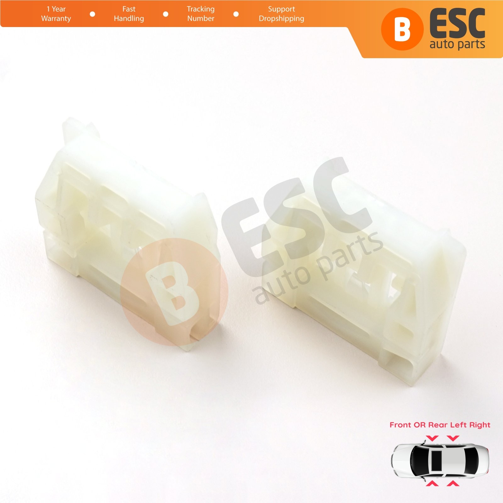 Window Regulator Clips Left or Right for Skoda Octavia MK1 1U 2001-2010 Facelift