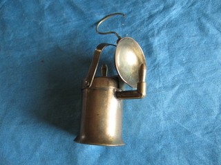 Vintage Brass Miniature Miners Carbide Underground Lamp No Mfg Marks 3" Tall