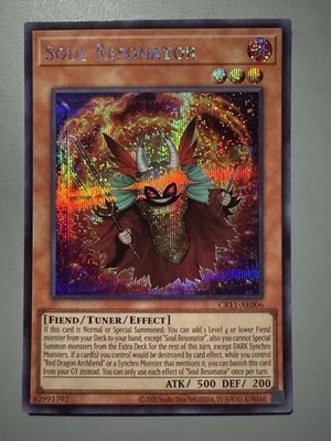 YUGIOH SOUL RESONATOR ASIA ENGLISH EDITION CR11-AE006 SECRET RARE