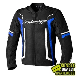 RST Pilot Evo Men's Textile Motorcycle Jacket - Black/Blue/White