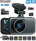 TOGUARD UHD 2160P 4K Dash Cam Front Rear Dual Lens Car Dash Camera Night Vision