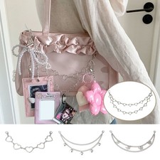 Fashion Metallic Handbag Chain Strap for Women Purse Decorative Upgrade